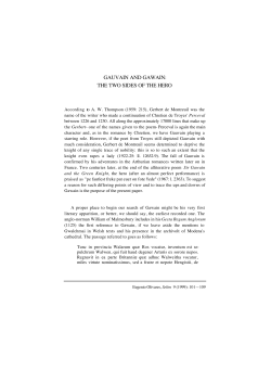 GAUVAIN AND GAWAIN: THE TWO SIDES OF THE HERO