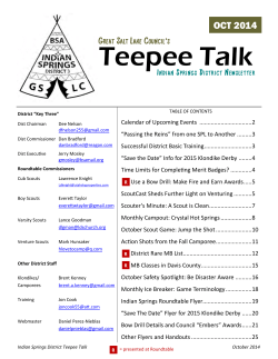 Teepee Talk - Great Salt Lake Council