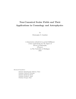 Non-Canonical Scalar Fields and Their Applications in Cosmology