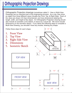 Orthographic Projection Drawings