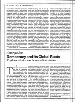 Democracy and Its Globail Roots