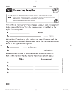 Measuring Lengths