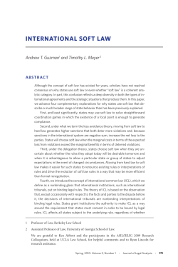 InternatIonal Soft law - Oxford Academic