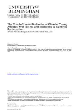 University of Birmingham The Coach