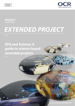 Science-based extended projects