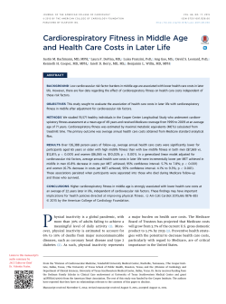 Cardiorespiratory Fitness in Middle Age and Health Care