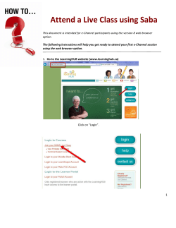 Printable Saba Login Instructions