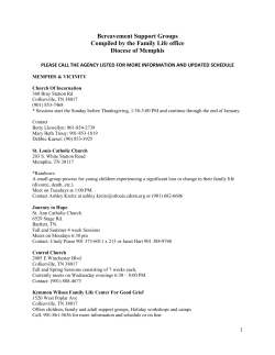 Bereavement Support Groups Compiled by the Family Life office