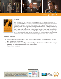 A BUG`S LIFE The King`s Speech