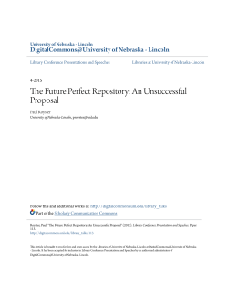 The Future Perfect Repository - DigitalCommons@University of
