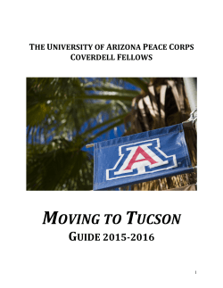 moving to tucson - The University of Arizona Graduate College