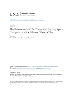 The Revolution Will Be Computed: Fantasy, Apple Computer, and