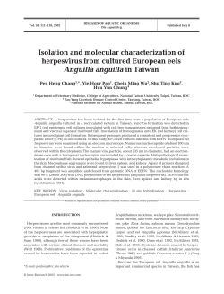 Isolation and molecular characterization of herpesvirus from cultured
