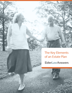 The Key Elements of an Estate Plan