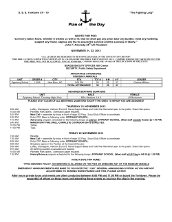 Plan of the Day - Patriots Point