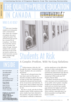 INSIDE - The Learning Partnership