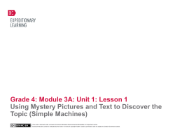 Grade 4: Module 3A: Unit 1