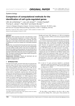 Comparison of computational methods for the identification of cell