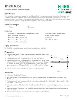 Think Tube - Flinn Scientific