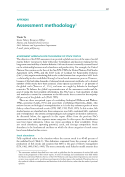 Assessment methodology1 - Food and Agriculture Organization of