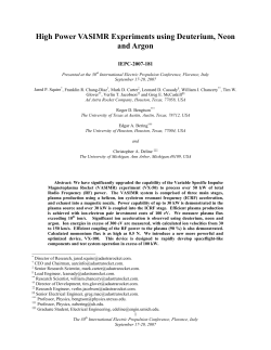 High Power VASIMR Experiments