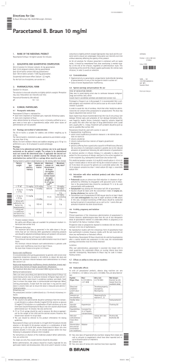 Paracetamol B. Braun 10 mg/ml