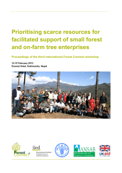 Prioritising scarce resources for facilitated support of small forest