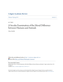 A Secular Examination of the Moral Difference between Humans