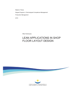 lean applications in shop floor layout design