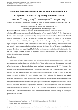 Electronic Structure and Optical Properties of Non