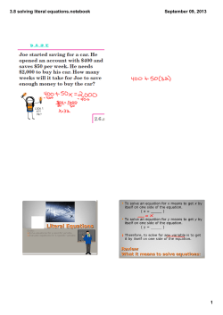 3.8 solving literal equations.notebook