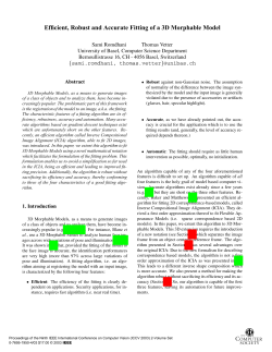 Efficient, Robust and Accurate Fitting of a 3D Morphable