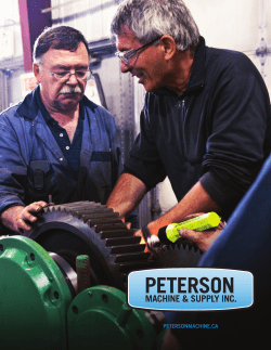 Peterson brochure-109.indd - Peterson Machine and Supply Inc.