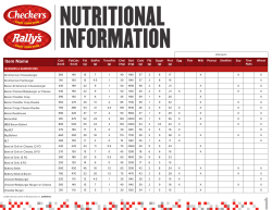 NUTRITIONAL INFORMATION