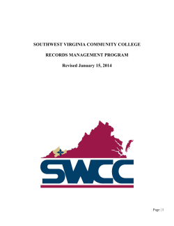 2014 Records Management Program