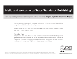MAPS - State Standards Publishing
