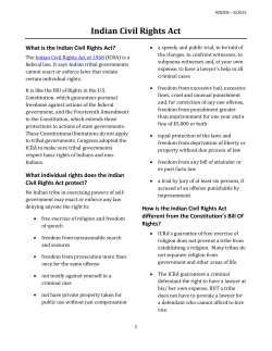INDIAN CIVIL RIGHTS ACT