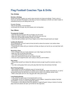 Flag Football Tips and Drills