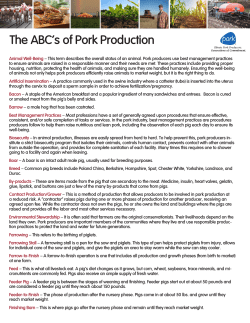 The ABC`s of Pork Production - Illinois Pork Producers Association