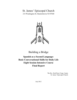 Spanish as a Second Language - St. James` Episcopal Church