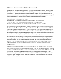 JUF Women`s Division Heart to Heart Mission to Rome and Israel