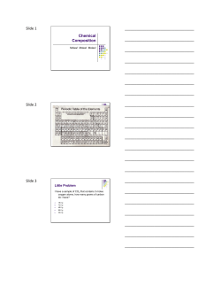 Chemical Composition