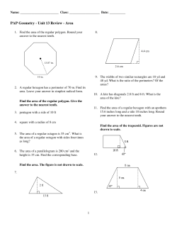 ExamView - PAP Geometry - Unit 13 Test Review