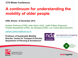 A continuum for understanding the mobility of older
