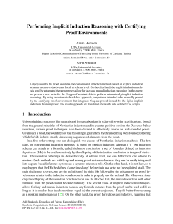 Performing Implicit Induction Reasoning with