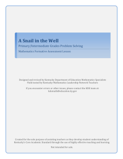 A Snail in the Well