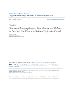 Review of Bleeding Borders: Race, Gender, and Violence in Pre