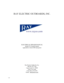 Ray Electric Motor Repair Manual