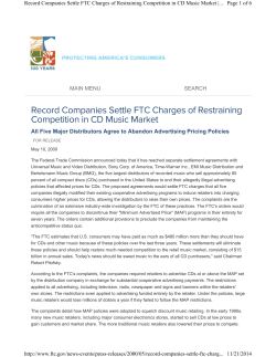 FTC news release - Applied Antitrust