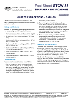Fact Sheet STCW 33